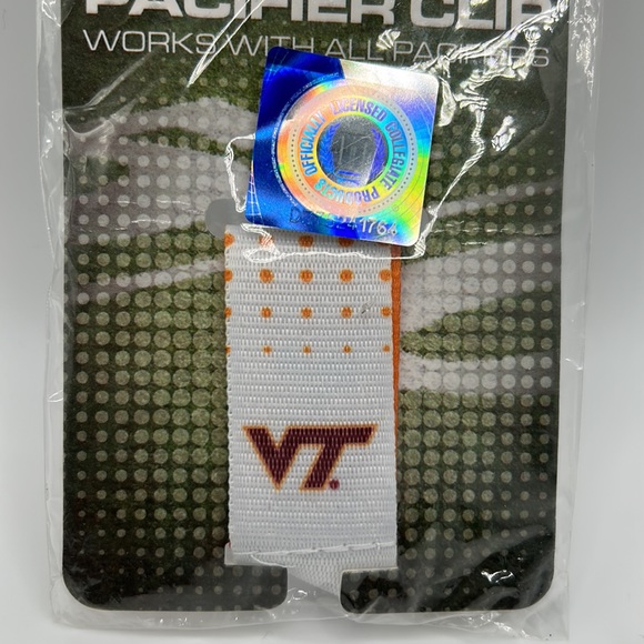 Virginia Tech Pacifier Clip - Picture 2 of 3